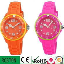 New Cheap Silicon Rubber Colorful Watch